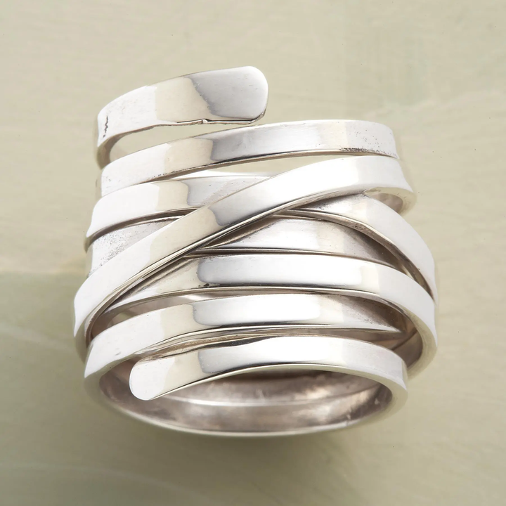 Bliss Thick Vintage Silver Ring