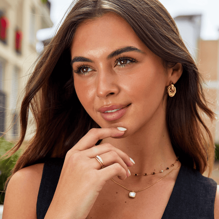 Golden Sahara Ring with Layers